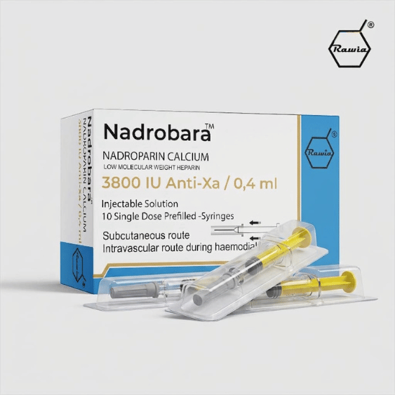 Nadrobara NADROPARIN CALCIUM LOW MOLECULAR WEIGHT HEPARIN 3800 IU Anti Xa0.4 ml
