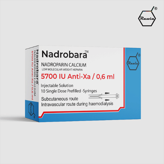Nadrobara NADROPARIN CALCIUM LOW MOLECULAR WEIGHT HEPARIN 5700 IU Anti Xa0.6 ml (2)