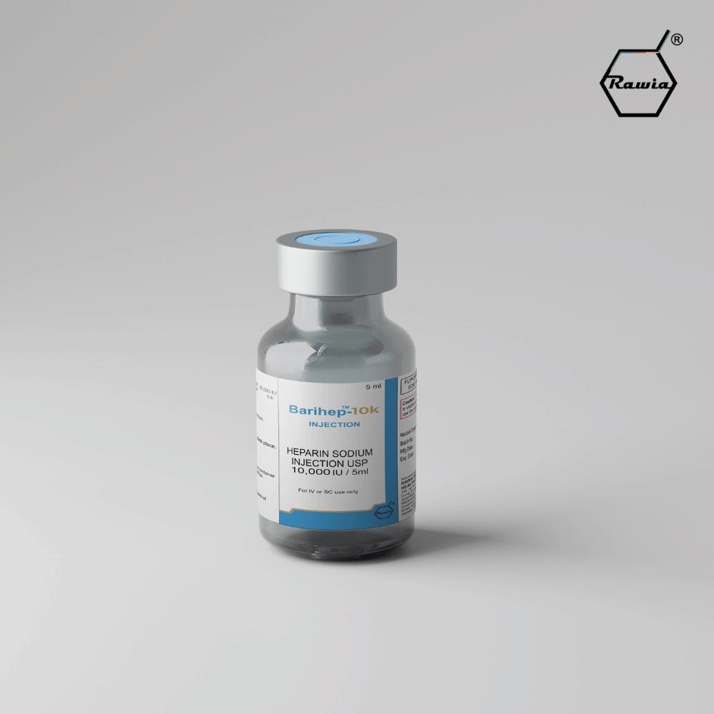 Barihep Heparin Sodium 10000 IU Injection 5 ml Bayadercare