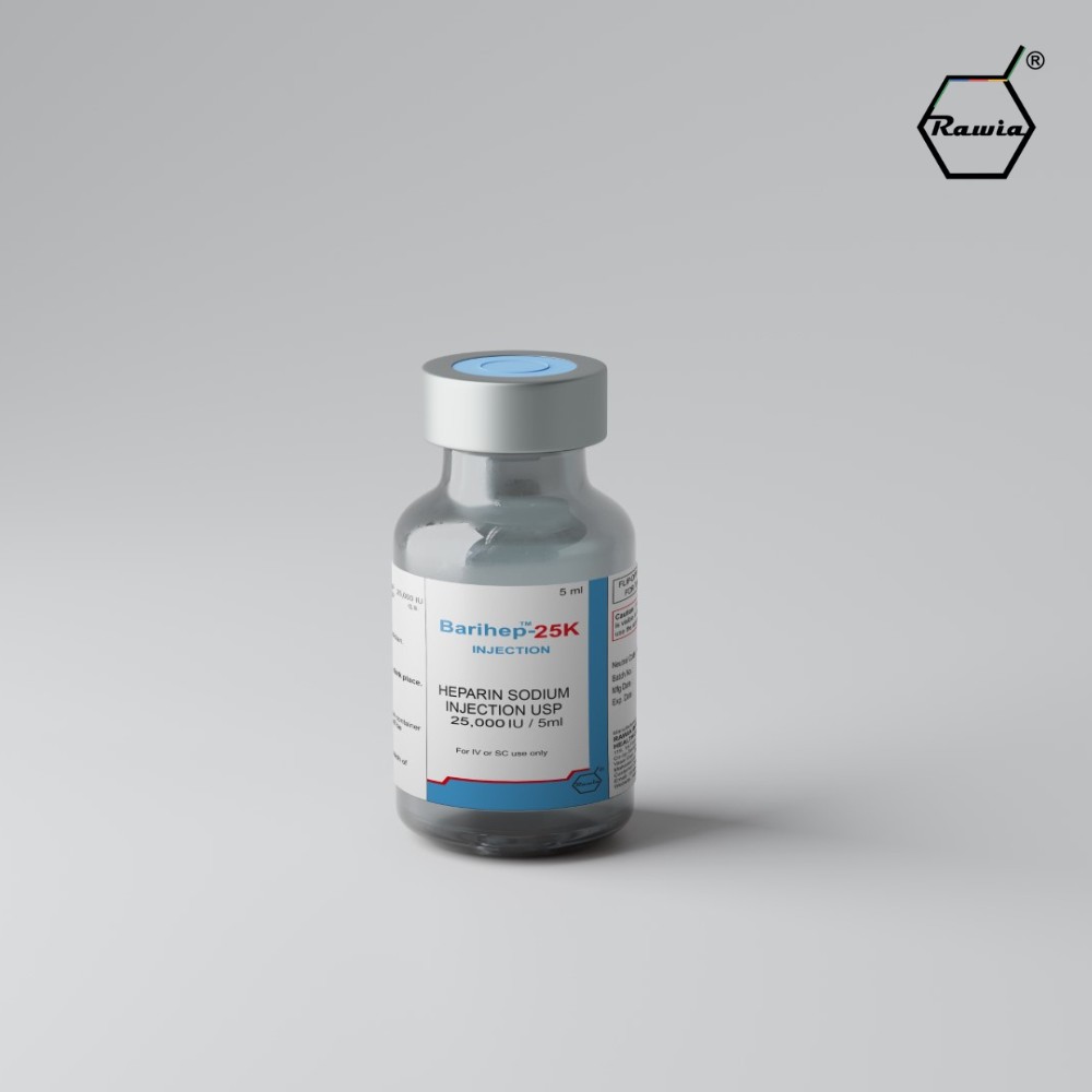 Barihep Heparin Sodium 25000 IU Injection 5 ml Bayadercare