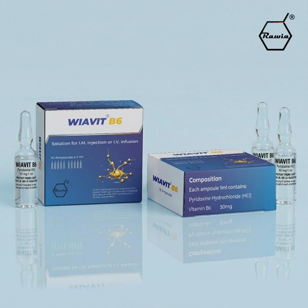 Vitamin B6 injection Libya WIAVIT 50 mg ampoule by BAYADERCARE for neuropathy treatment, nutritional support, and vitamin deficiency management